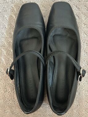 Billini Black Mary Jane Square-Toe Flats